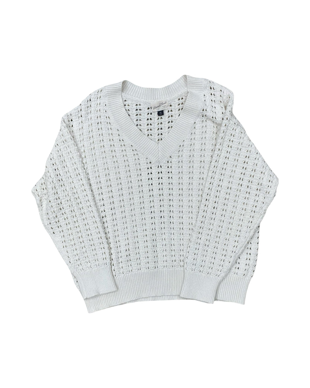 Sweater By Universal Thread In Cream, Size:1X