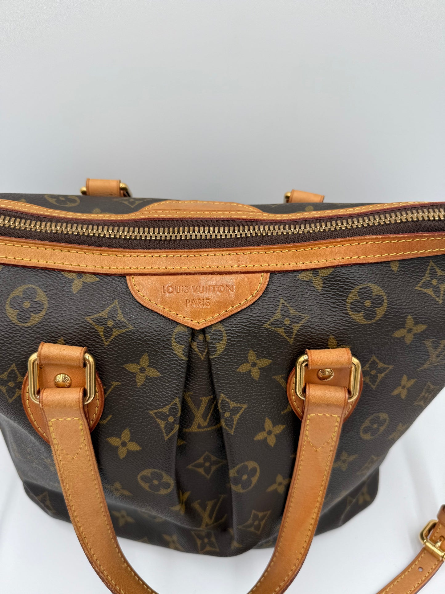 Handbag Luxury Designer By Louis Vuitton In Brown, Size:Medium