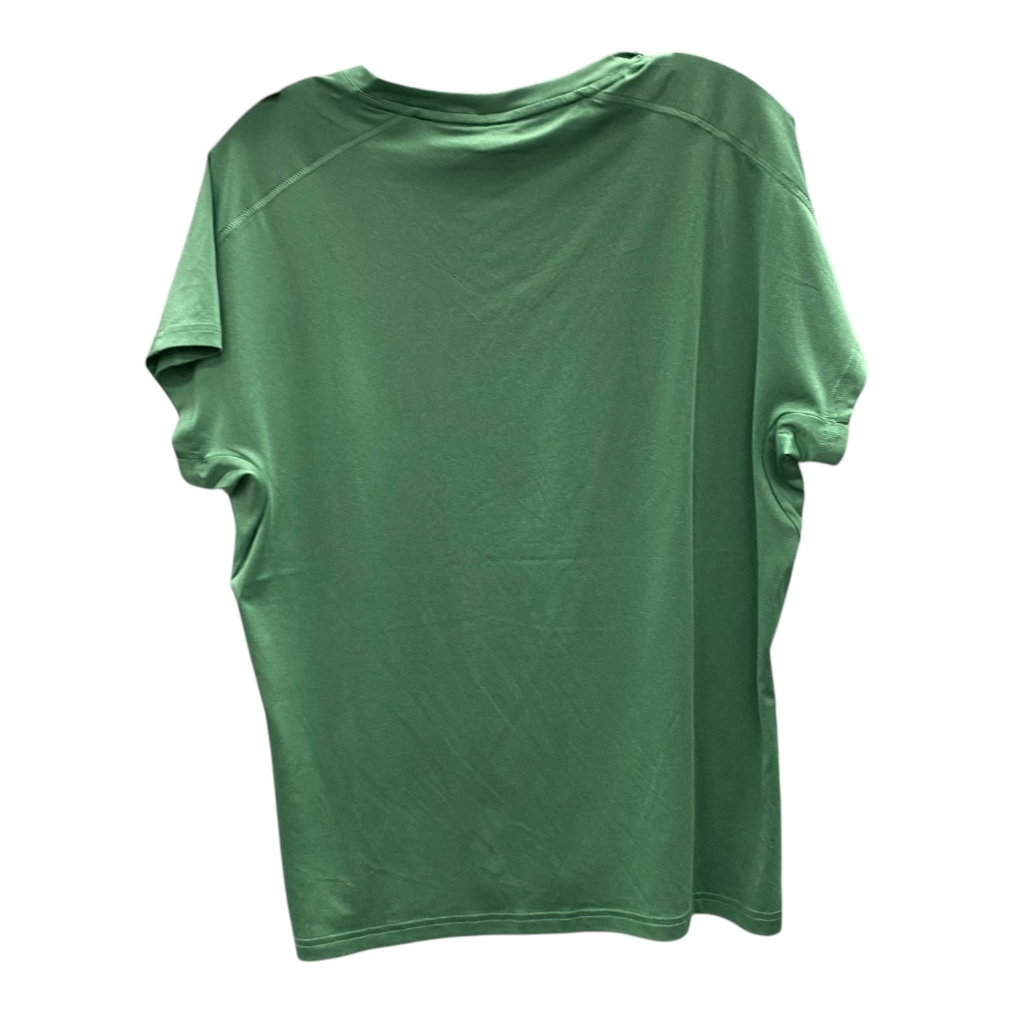 Athletic Top Ss By Adidas In Green, Size:Xl