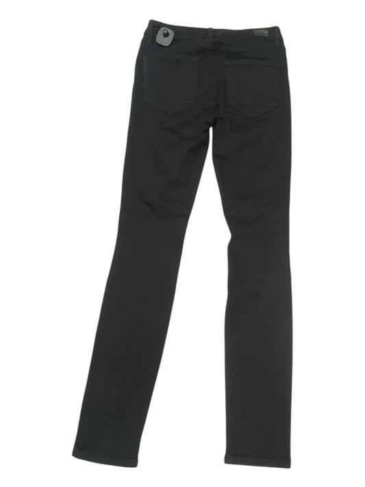 Jeans Skinny By Paige In Black Denim, Size:6