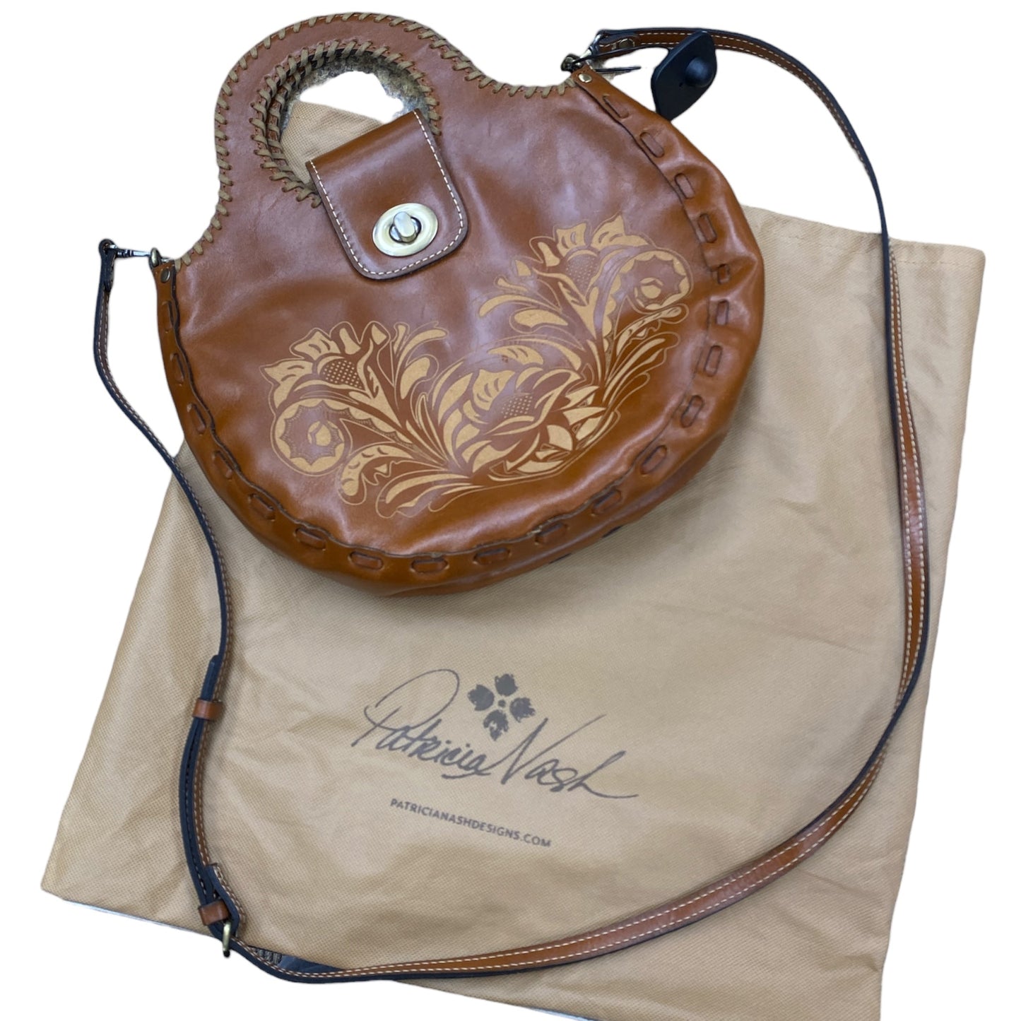 Handbag Designer By Patricia Nash In Brown, Size:Medium