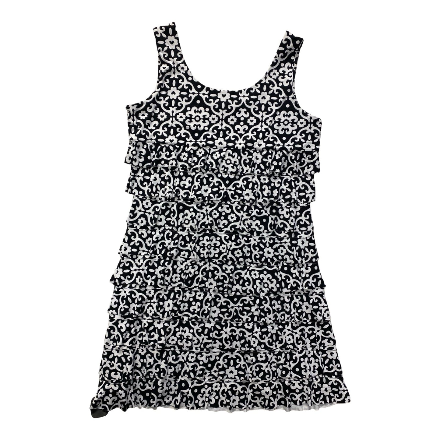 Dress Casual Midi By Lulu B In Black & White, Size:M