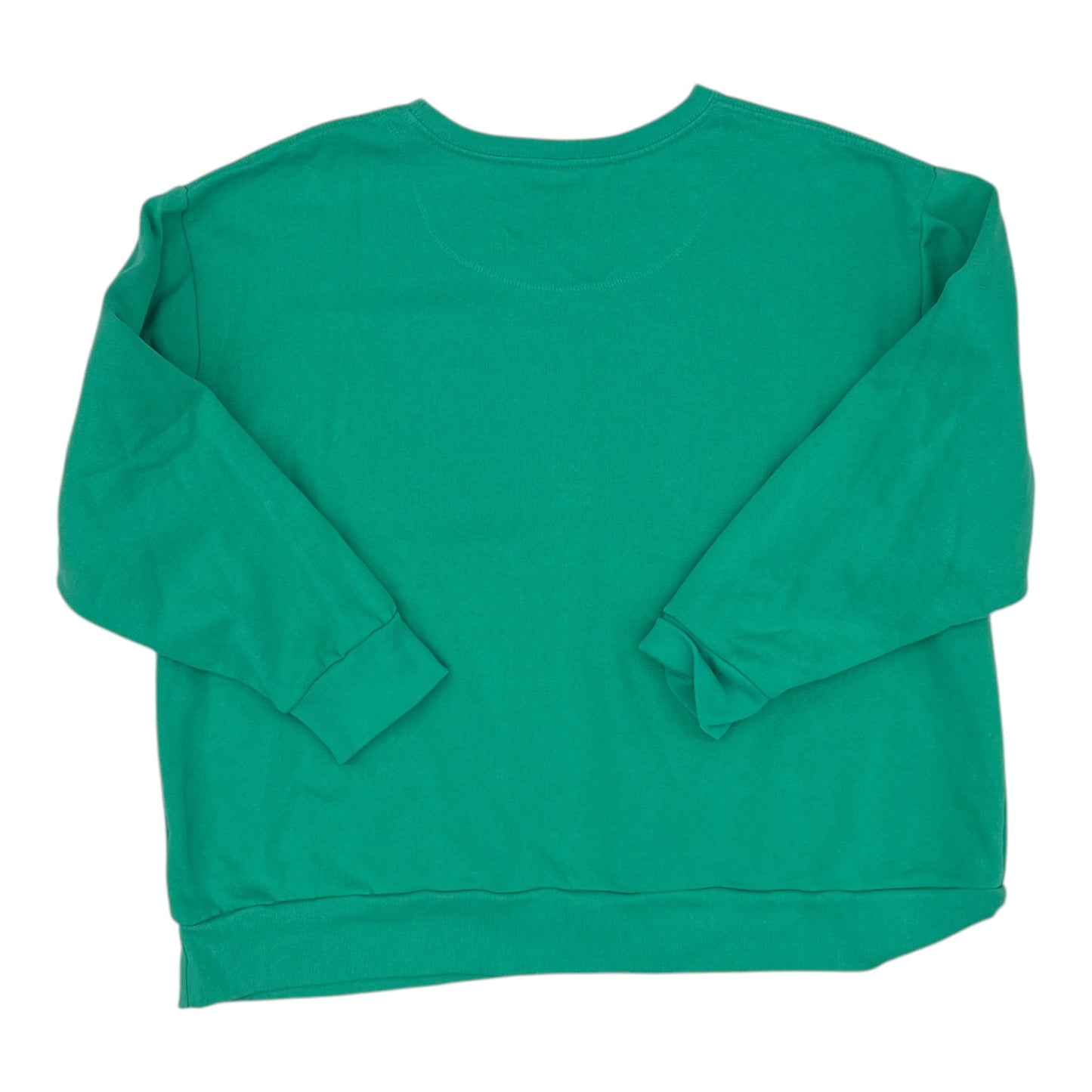 Sweatshirt Crewneck By Clothes Mentor In Green, Size:Xxl