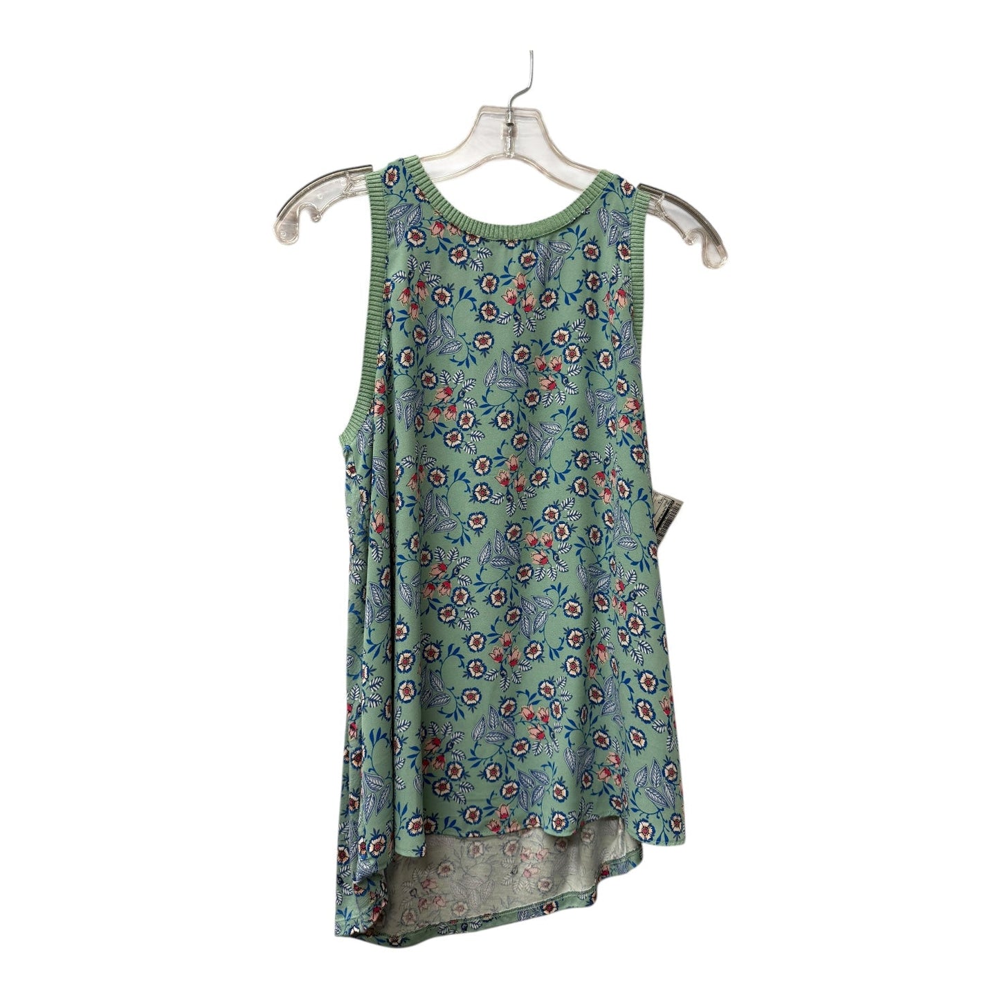 Top Sleeveless By Loft In Green, Size:S