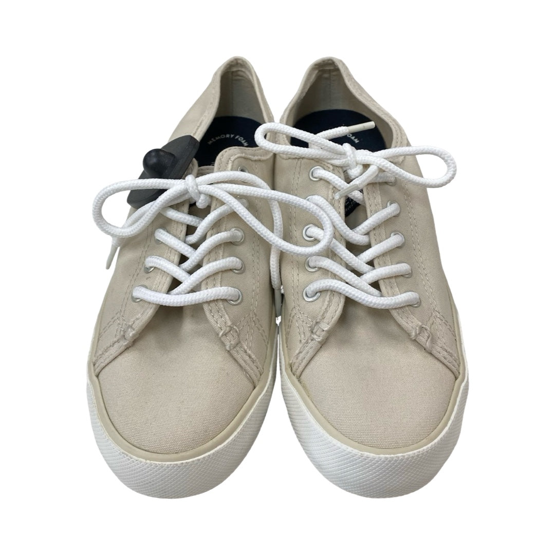 Shoes Flats By Sperry In Cream, Size:7