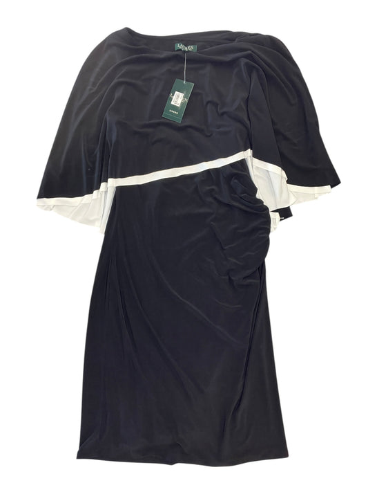 Dress Work By Lauren By Ralph Lauren In Black, Size:L