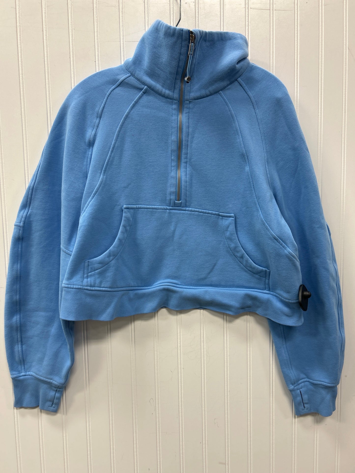 Athletic Sweatshirt Collar By Lululemon In Blue, Size:M