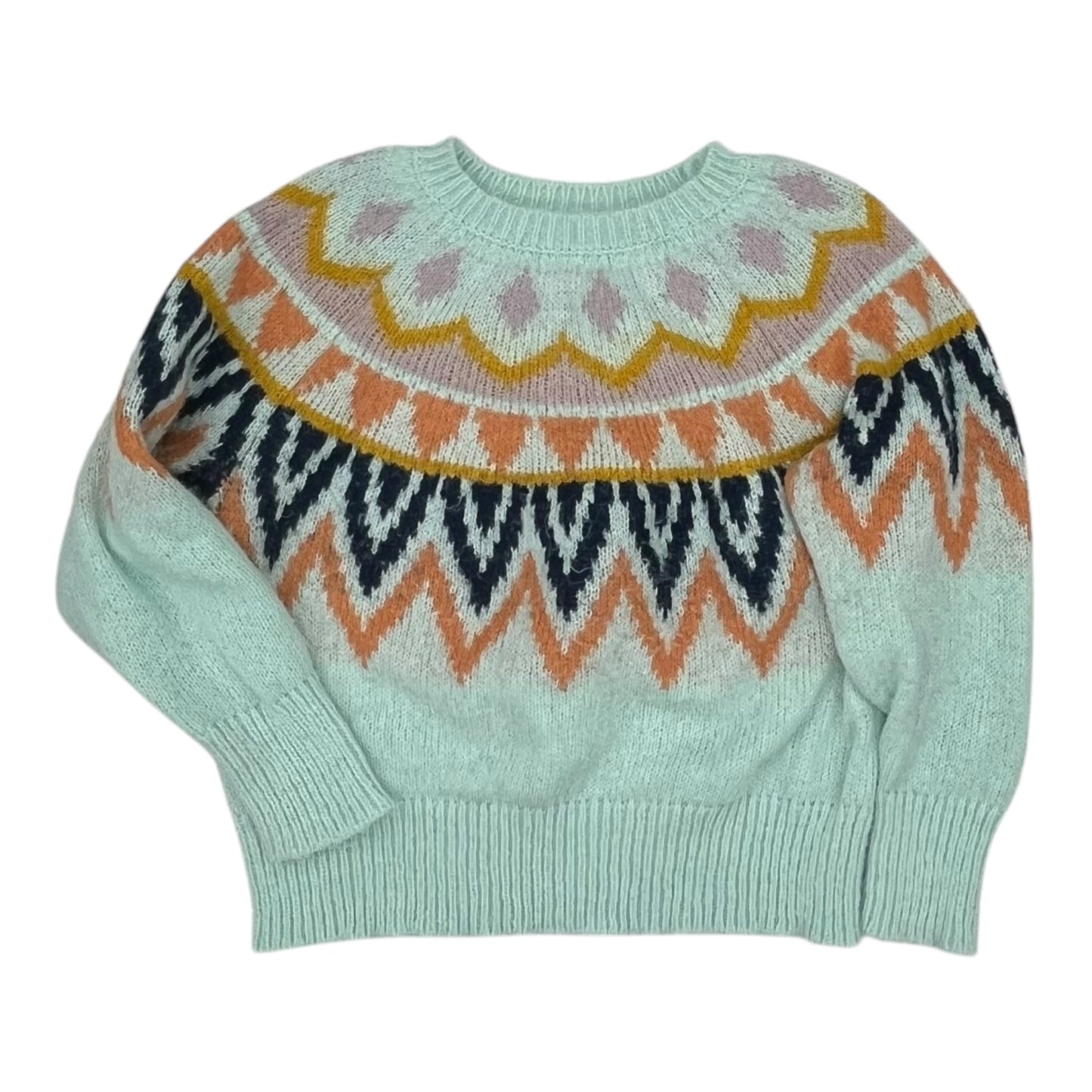 Sweater By A New Day In Aqua, Size:1X