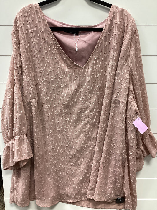 Top Ls By Bloomchic In Pink, Size:3X