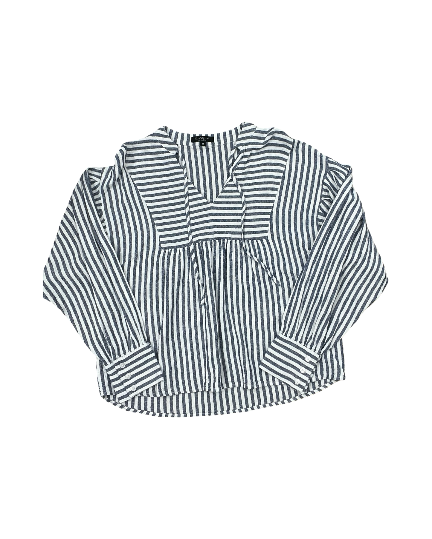 Top Ls By Velvet Heart In Blue & White, Size:M