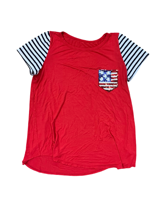 Top Ss By Clothes Mentor In Red, Size:2X