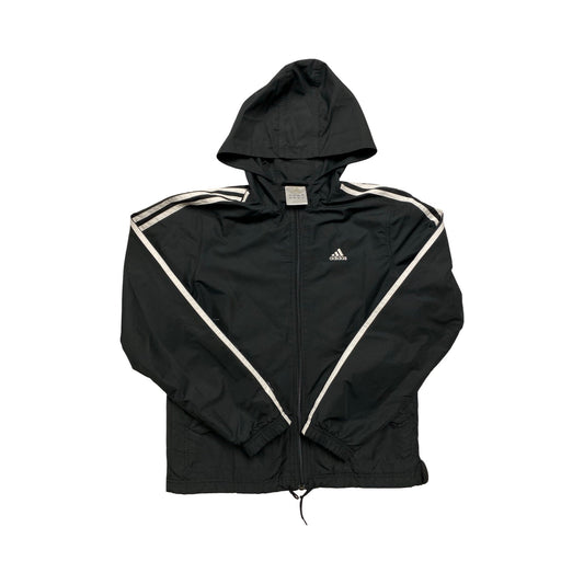 Athletic Jacket By Adidas In Black & White, Size:S
