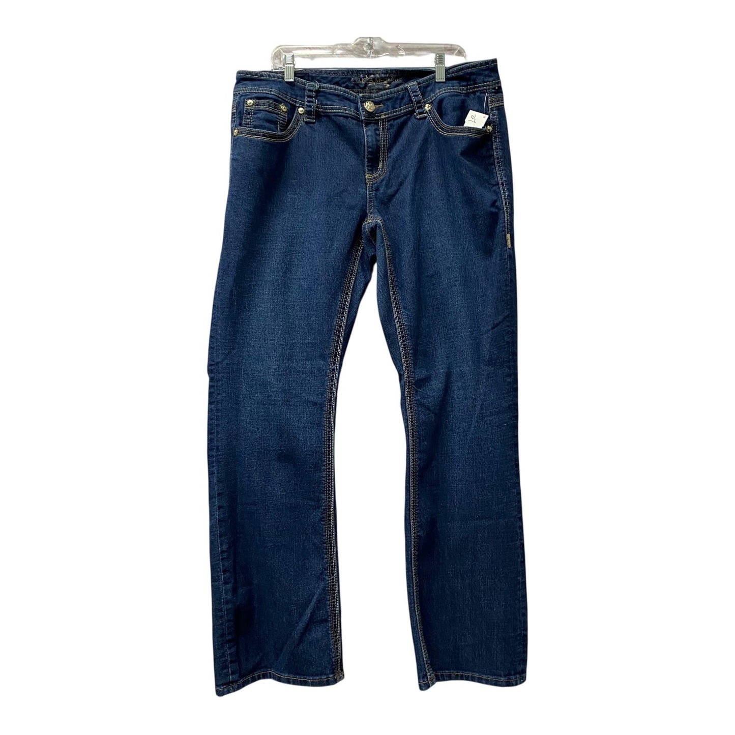 Jeans Boot Cut By Seven 7 In Blue Denim, Size:16