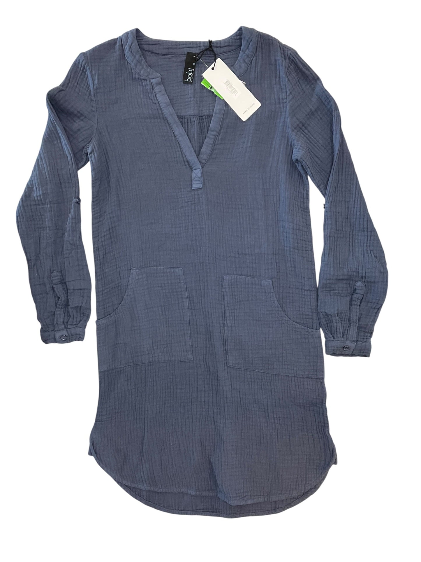 Dress Casual Midi By Bobi In Blue, Size:S