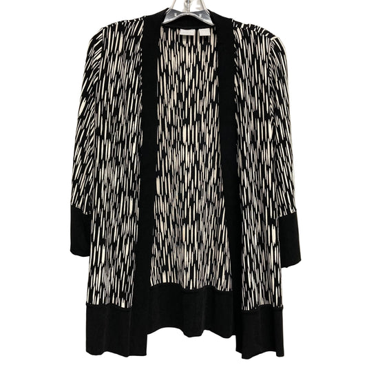 Cardigan By Chicos In Black & White, Size:S