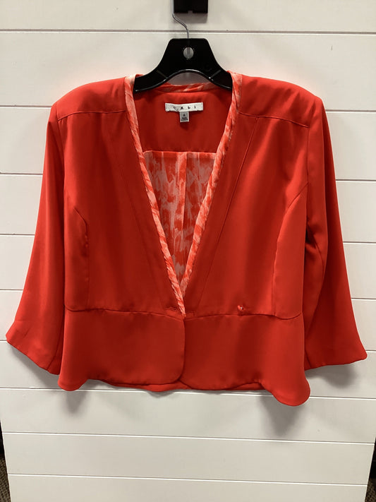 Blazer By Cabi In Orange, Size:4