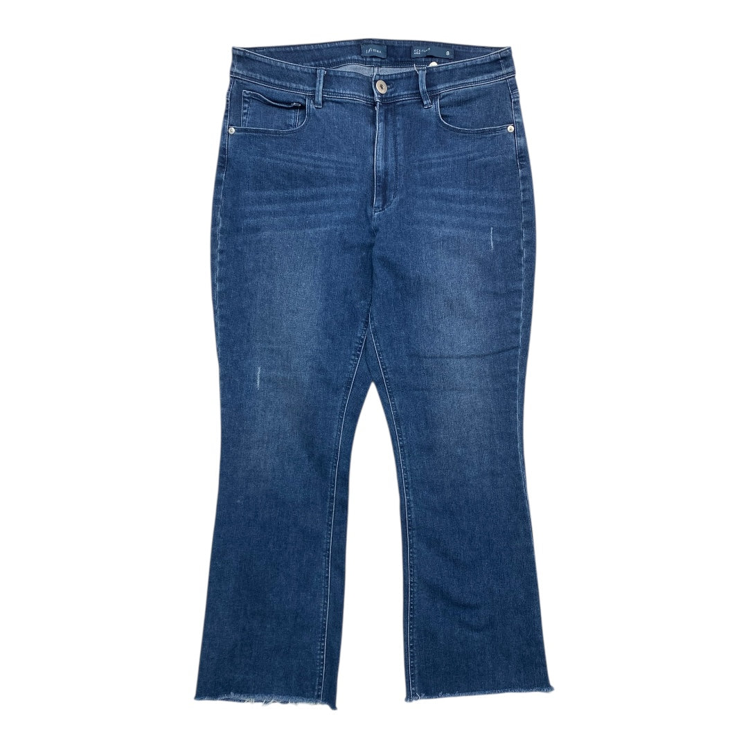 Jeans Flared By J. Jill In Blue Denim, Size:8