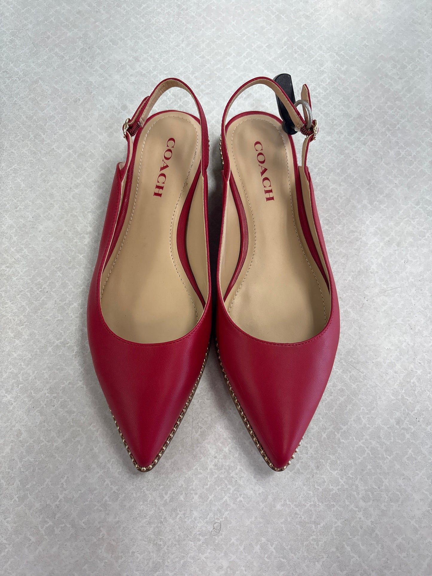 Shoes Designer By Coach In Red, Size:8.5