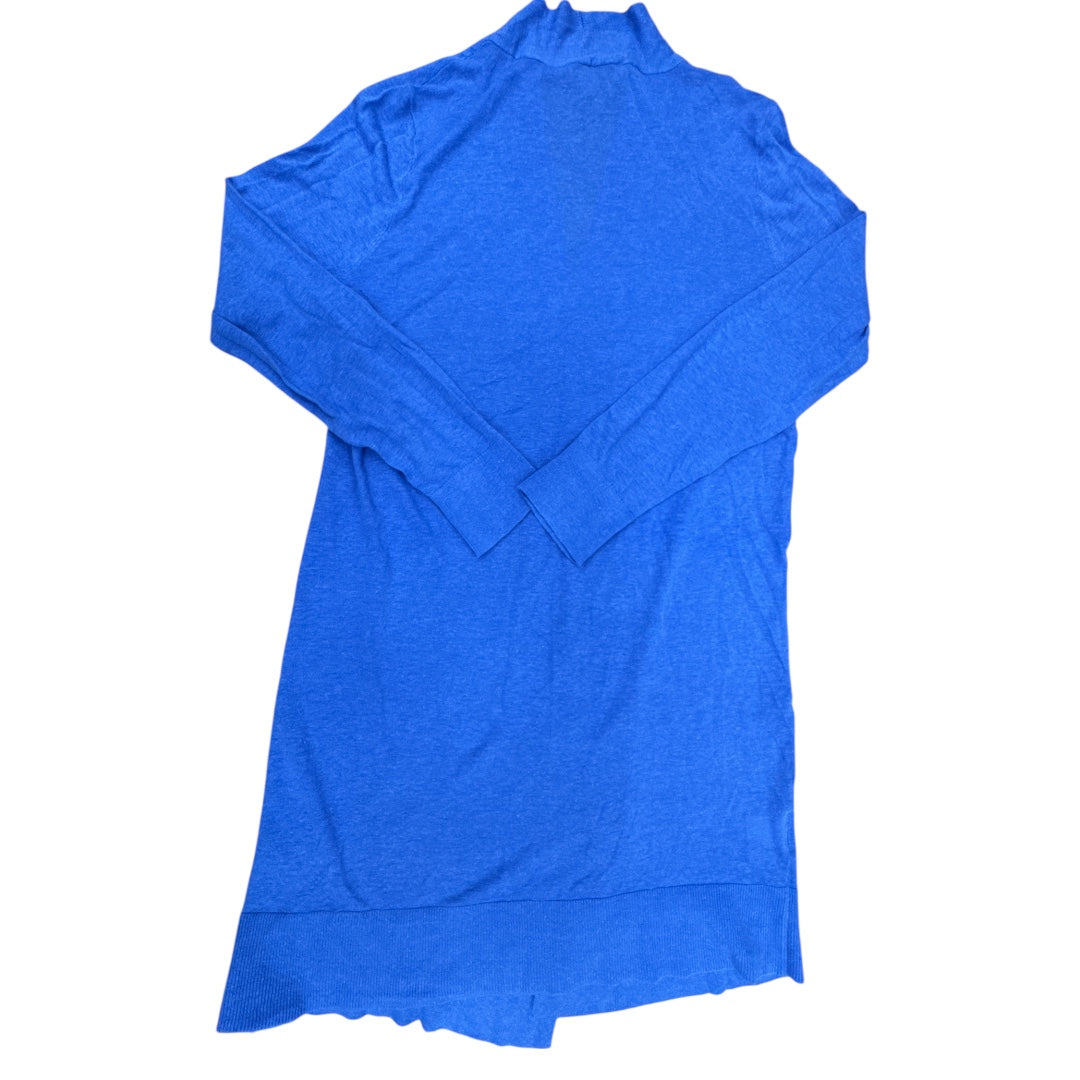 Sweater Cardigan By Loft In Blue, Size:L