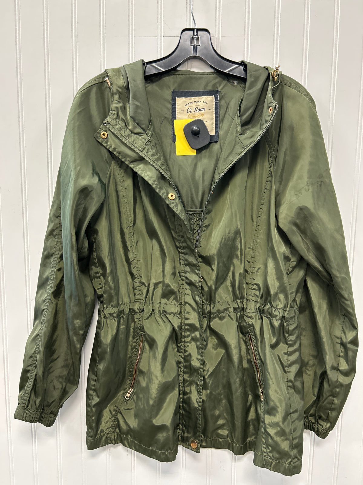 Coat Raincoat By Cmc In Green, Size:M