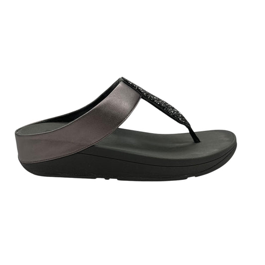 Sandals Flip Flops By Fitflop In Grey, Size:8