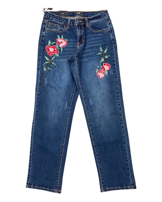 Jeans Straight By Lucky & Blessed In Blue Denim, Size:6