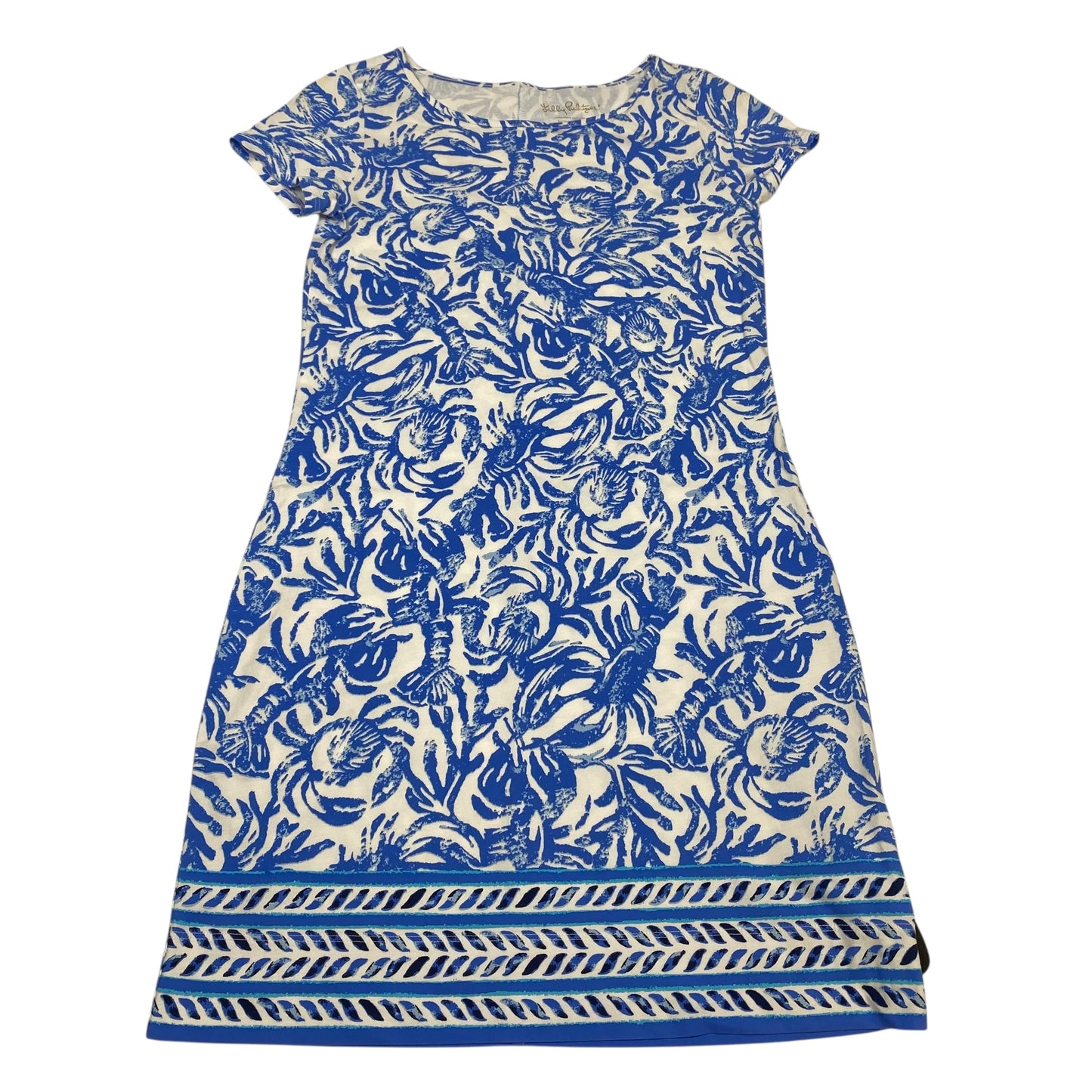 Dress Designer By Lilly Pulitzer In Blue & White, Size:Xs