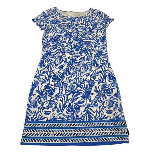 Dress Designer By Lilly Pulitzer In Blue & White, Size:Xs
