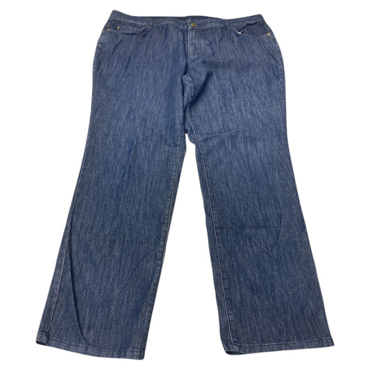 Jeans Straight By Michael By Michael Kors In Blue Denim, Size:20