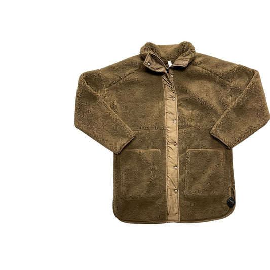 Jacket Faux Fur & Sherpa By Zella In Brown, Size:L