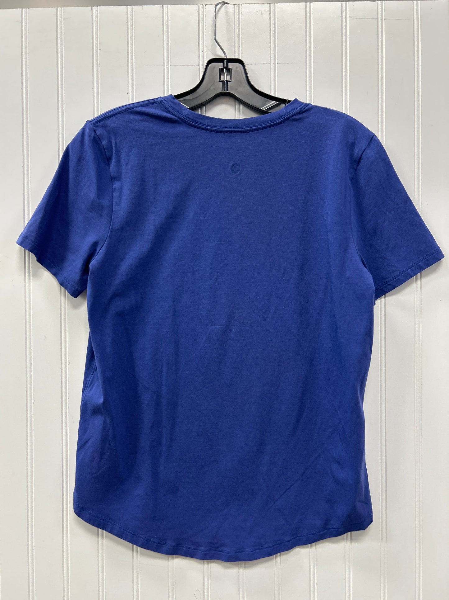 Athletic Top Ss By Lululemon In Purple, Size:M