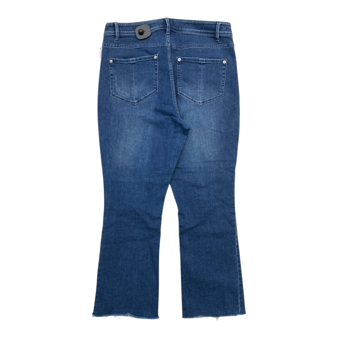 Jeans Flared By J. Jill In Blue Denim, Size:8