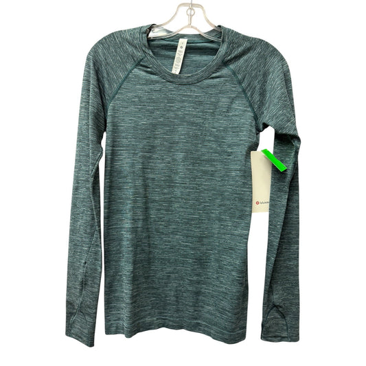 Athletic Top Ls Crewneck By Lululemon In Green, Size:S