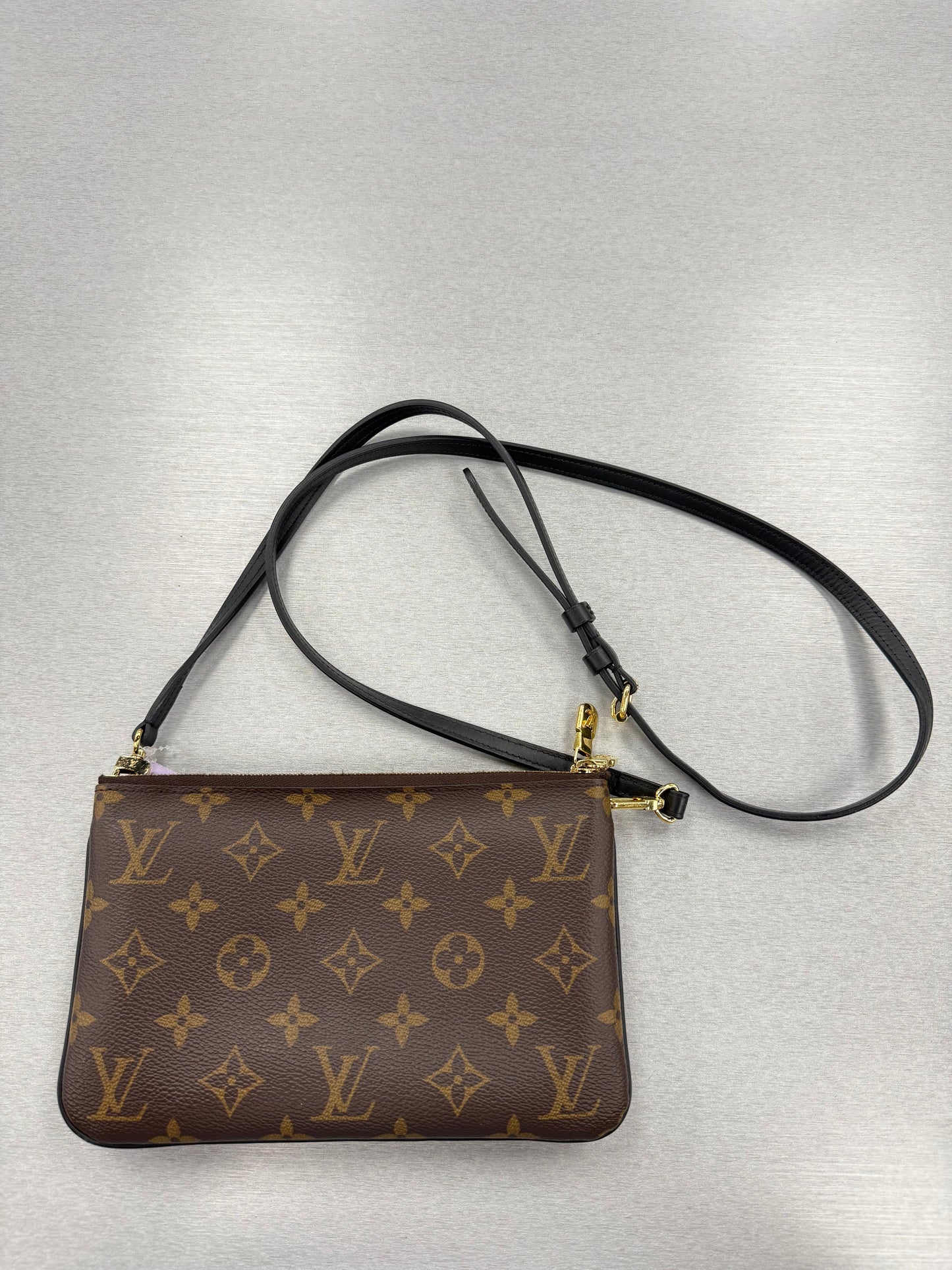 Crossbody Luxury Designer By Louis Vuitton In Brown & Tan, Size:Small