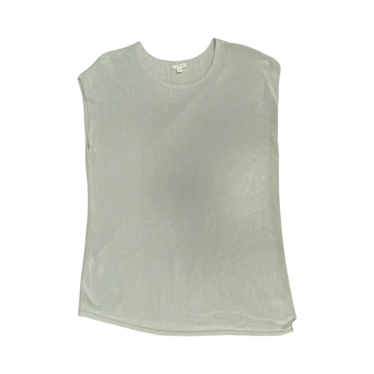 Top Ss Designer By Eileen Fisher In Grey, Size:M