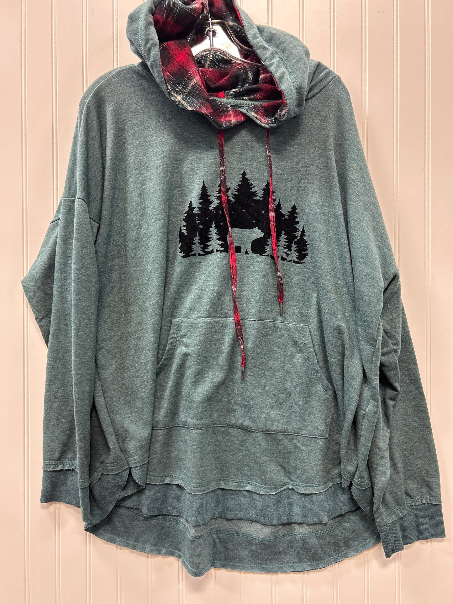 Sweatshirt Hoodie By Maurices In Green, Size:2