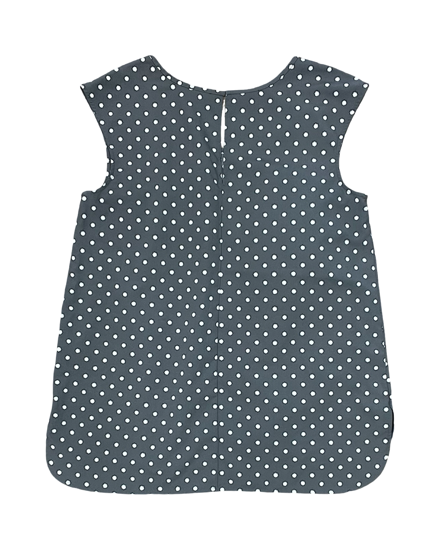 Top Sleeveless By Merona In Grey & White, Size:L