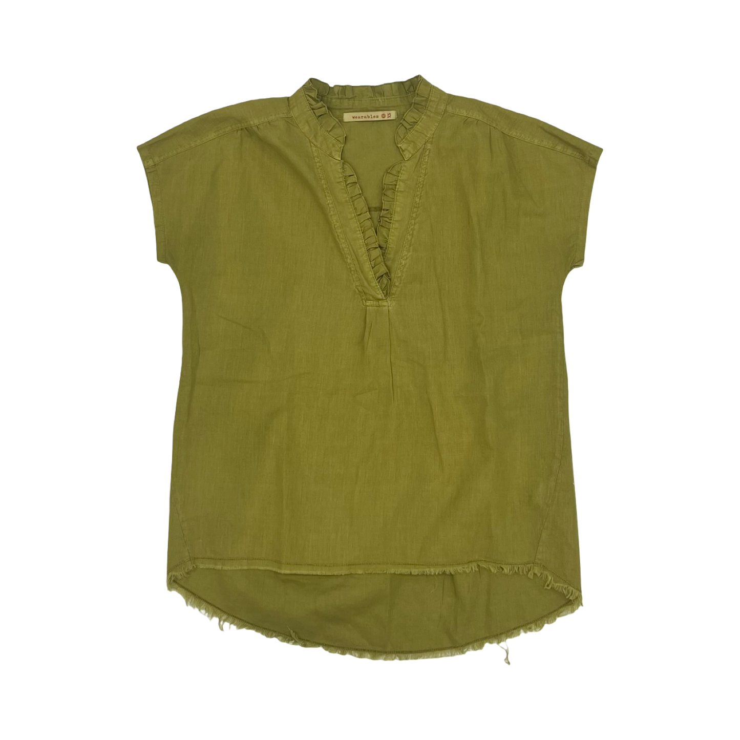 Tunic Ss By Clothes Mentor In Green, Size:Xs