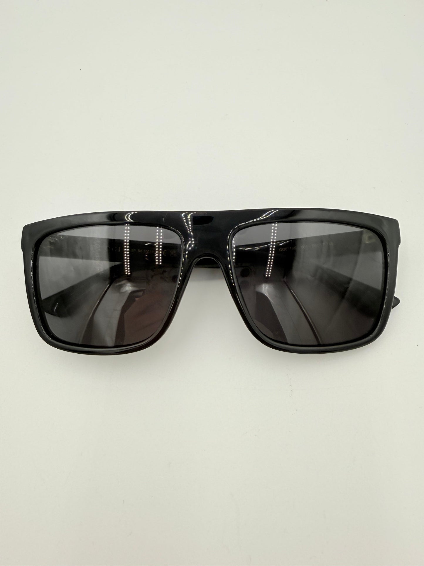 Sunglasses Luxury Designer By Gucci In Black, Size: