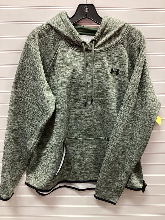 Athletic Sweatshirt Hoodie By Under Armour In Green, Size:M