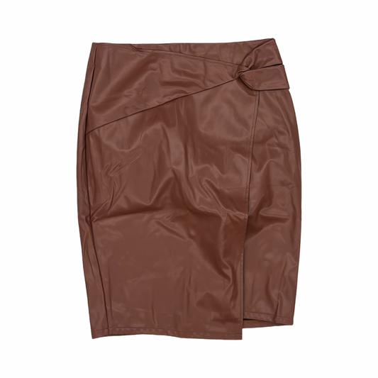 Skirt Midi By Kate Kasin In Brown, Size:L