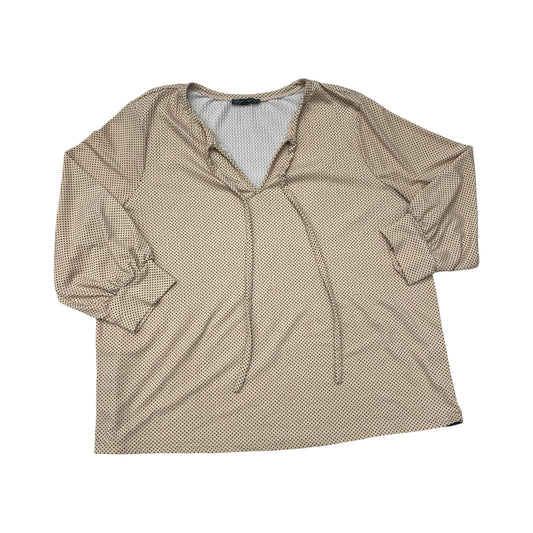 Top Ls By Adrianna Papell In Polkadot Pattern, Size:Xl