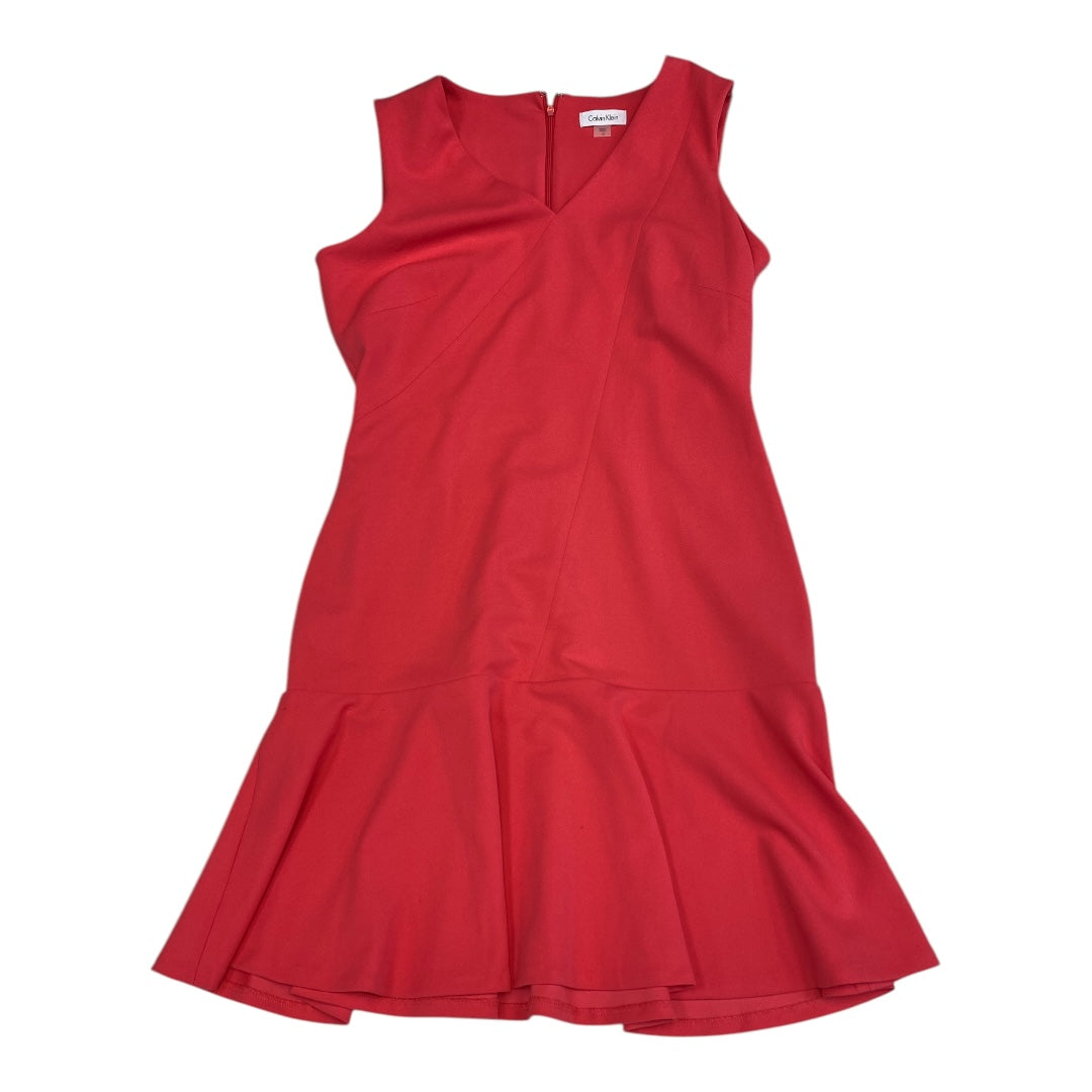 Dress Party Short By Calvin Klein In Pink, Size:12