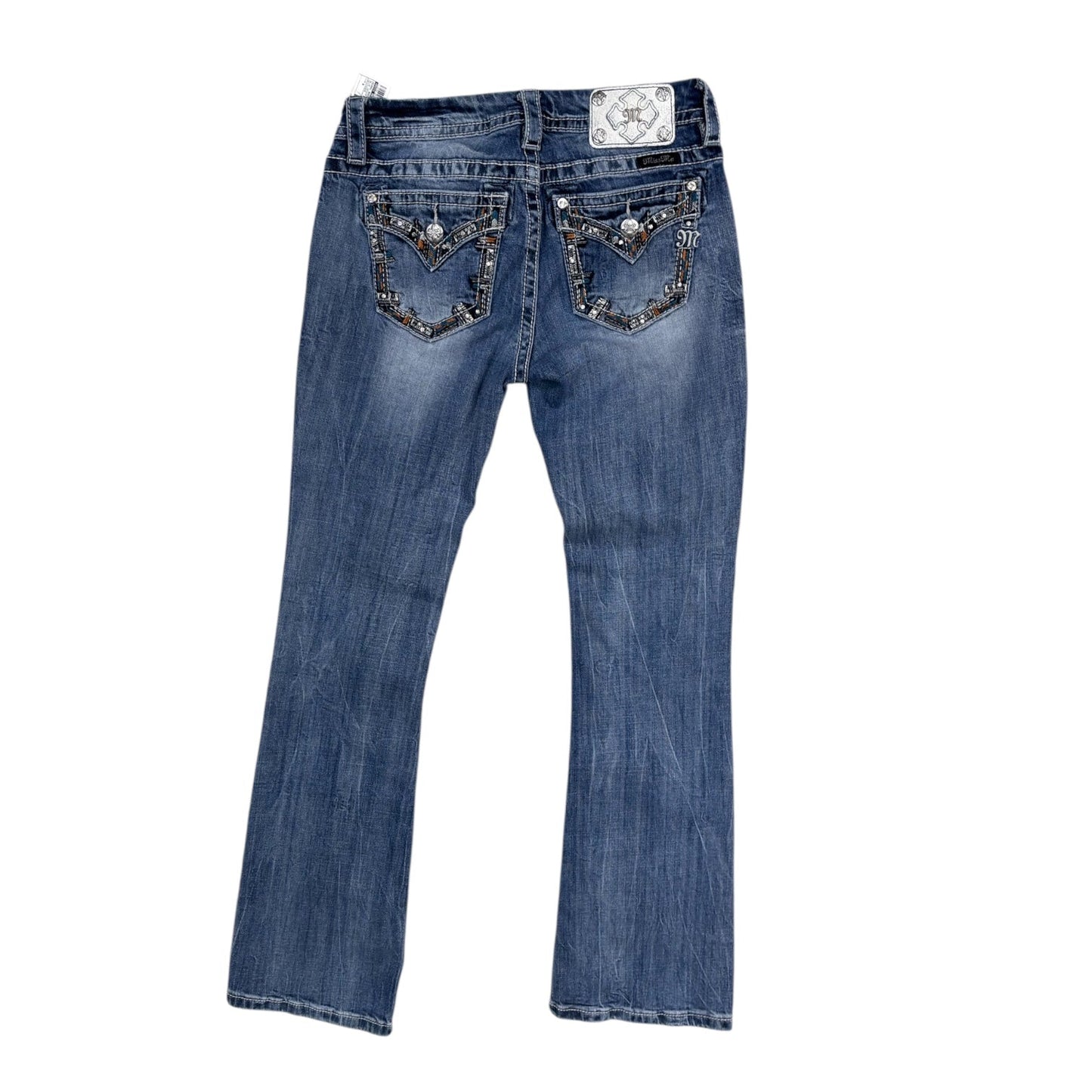Jeans Boot Cut By Miss Me In Blue Denim, Size:4
