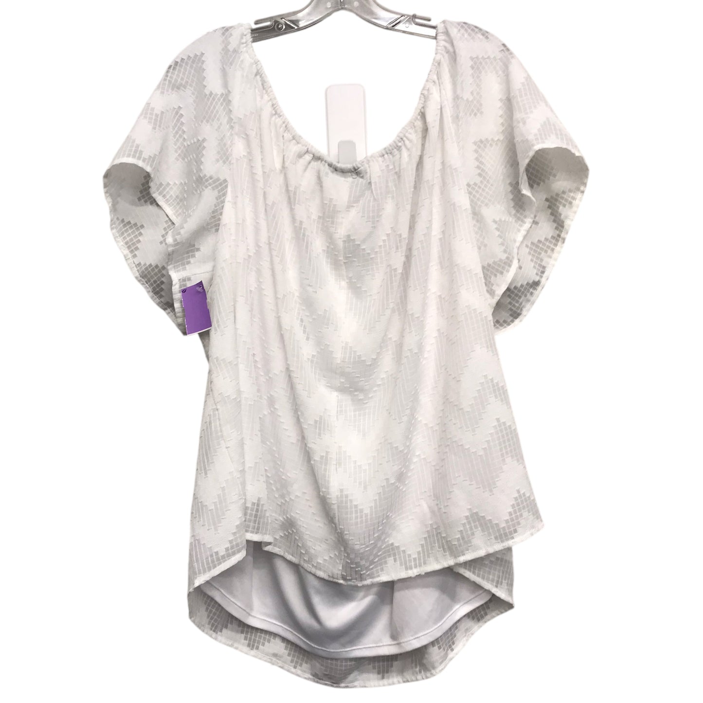 Top Ss By Lane Bryant In White, Size:3X