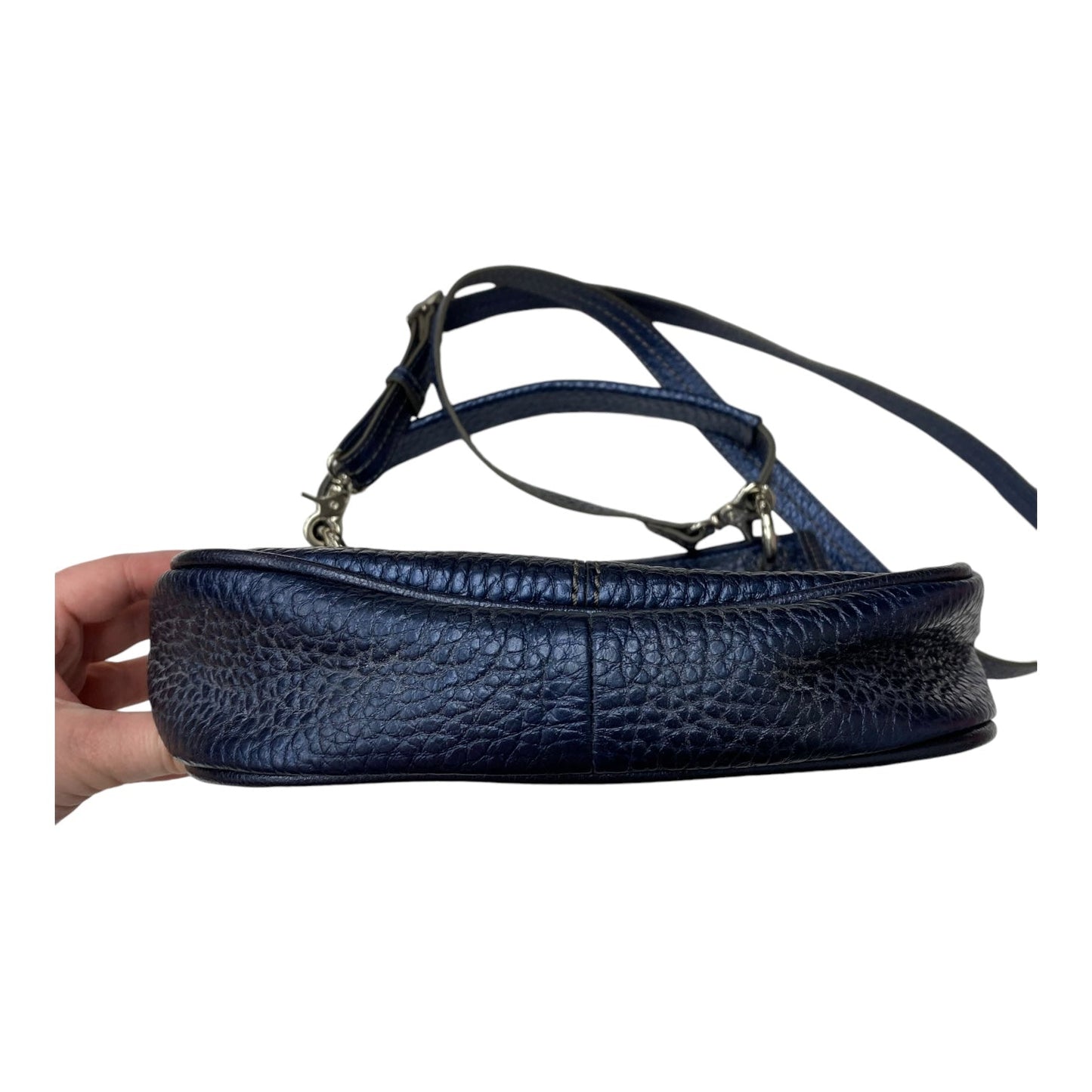 Crossbody Leather By Brighton In Blue, Size:Medium