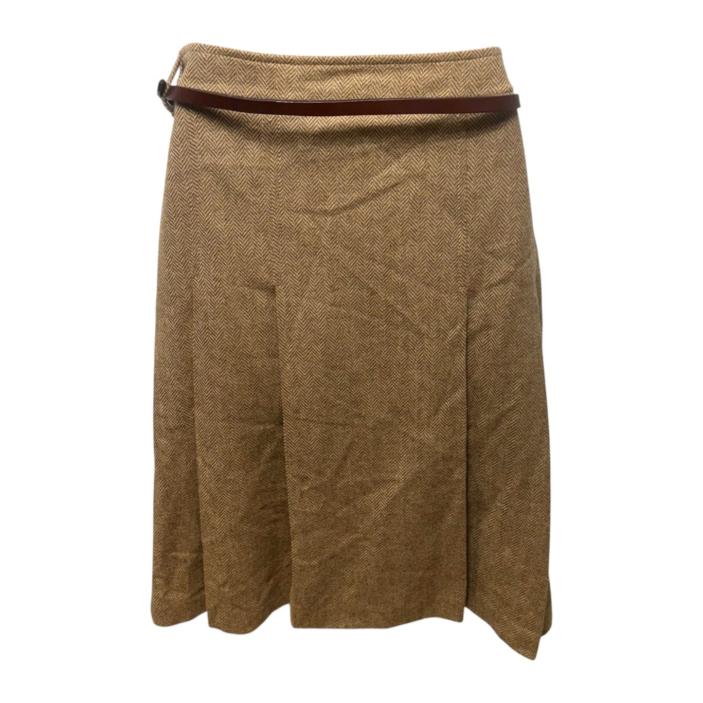 Skirt Luxury Designer By Burberry In Tan, Size: 4