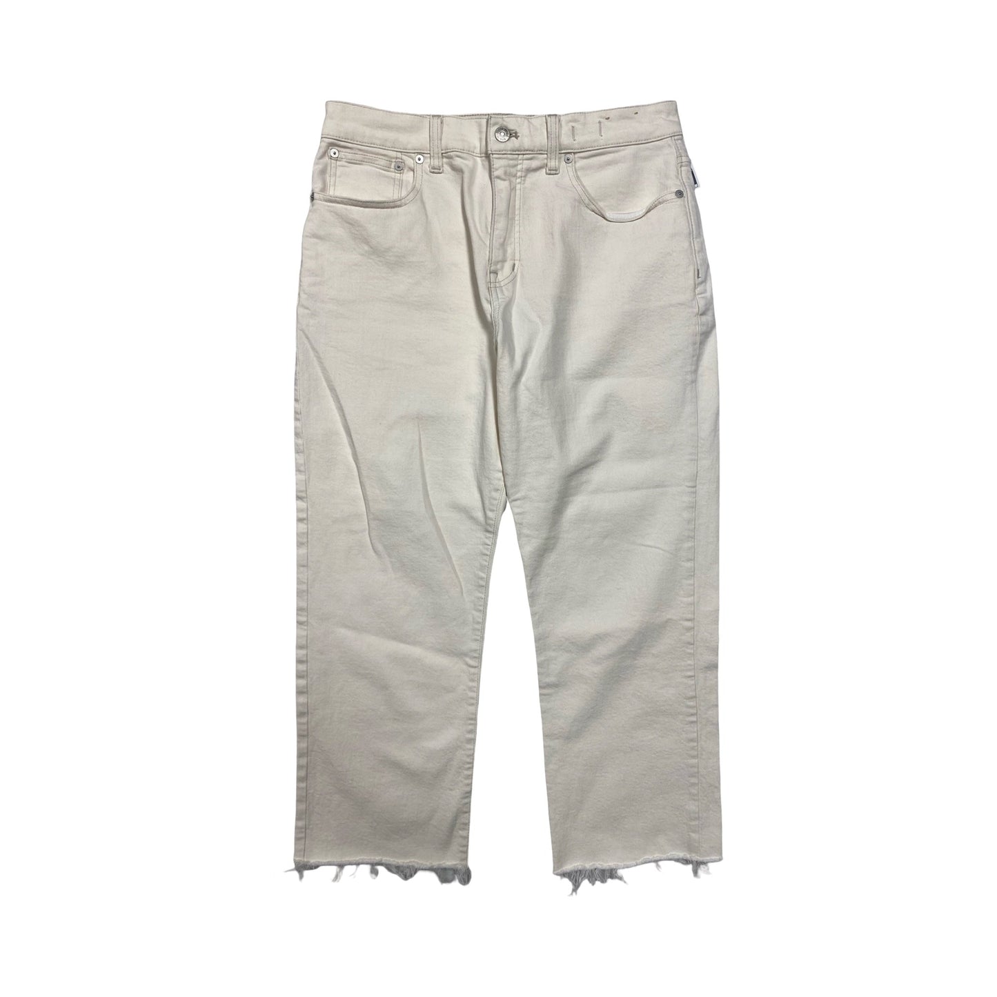 Jeans Wide Leg By Madewell In Cream, Size:10P