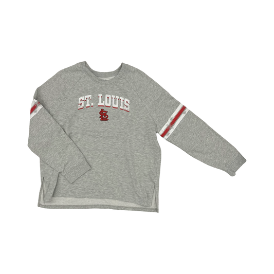 Sweatshirt Crewneck By Clothes Mentor In Grey, Size:L