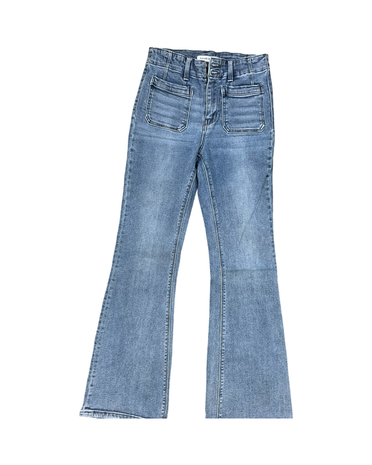 Jeans Flared By Flying Monkey In Blue Denim, Size:4